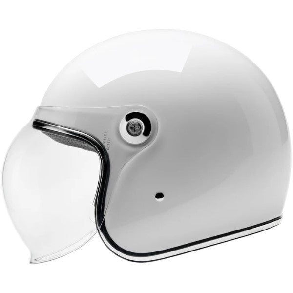 Casque Ouvert de Moto Tahoe Blanc de droite