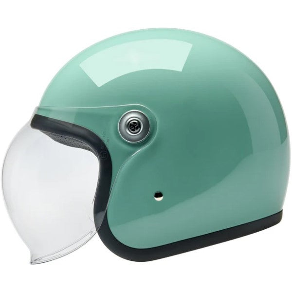 Casque Ouvert de Moto Tahoe Vert de droite