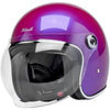 Casque Ouvert de Moto Tahoe Mauve incliné de droite