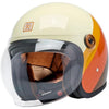 Casque Ouvert de Moto Tahoe Édition Limitée 20ème Brun/Orange incliné de droite