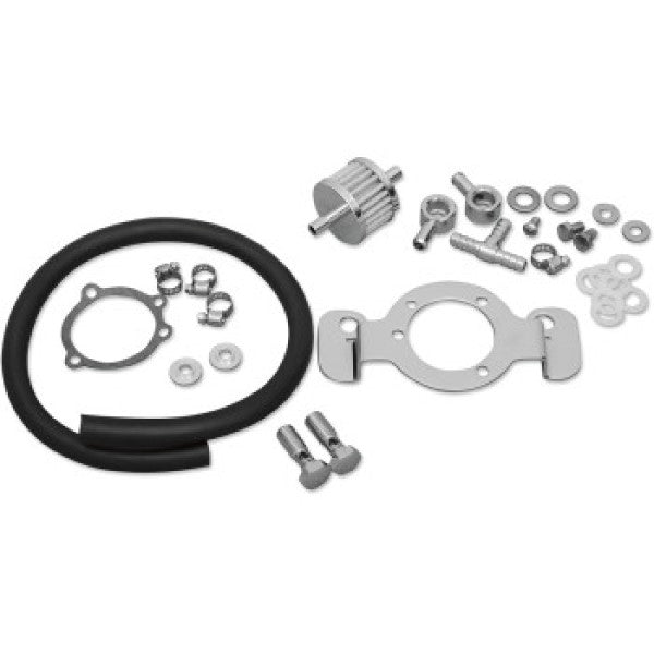 Ensemble de Filtre a Air de Moto et Reniflard de Carter avec Support 1013-0030