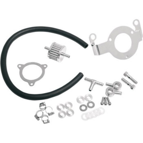 Ensemble de Filtre a Air de Moto et Reniflard de Carter avec Support 1013-0036