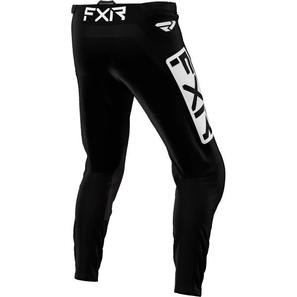 Pantalon de Motocross Clutch FXR Noir/Blanc de derrière