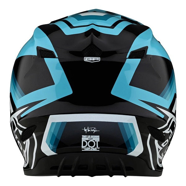 Casque GP Apex Bleu/Blanc/Noir Derrière