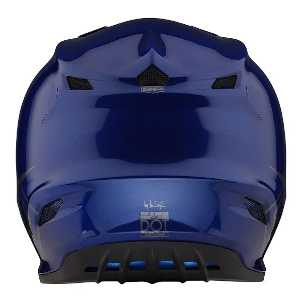 Casque GP Mono Bleu Derrière