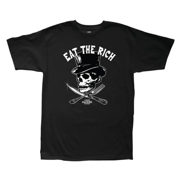 T-Shirt Eat The Rich Noir Devant