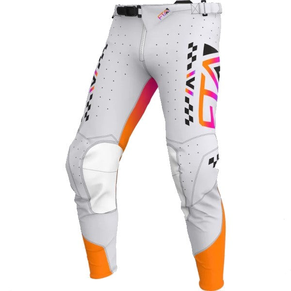 Pantalon de Motocross Stylz Moto Blanc/Rose