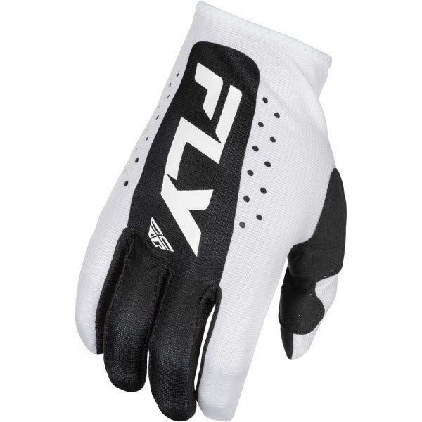 Gants de Motocross Lite Blanc/Noir de l'extérieur