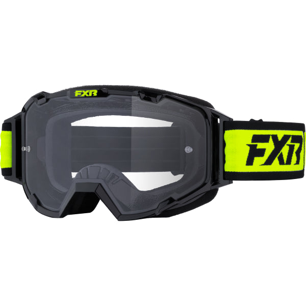 Lunette de Motocross Prime FXR haute visibilité et noir