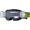 Lunette de Motocross Prime Roll-Off FXR haute visibilité et noir