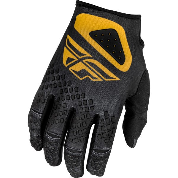 Gants de Motocross Kinetic Center Noir/Or de l'extérieur