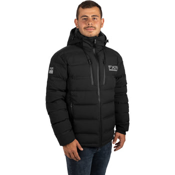 Manteau Pro Down Elevation Noir de profil