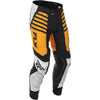 Pantalon de Motocross Lite Noir/Blanc/Jaune de face