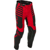 Pantalon de Motocross Lite Noir/Rouge de face