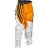 Pantalon de Motocross F-16 Junior Blanc/Jaune de face