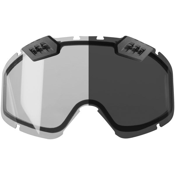 Lentille de Lunettes de Motoneige 210° Ventilation Photochromique Intensité Variable de face
