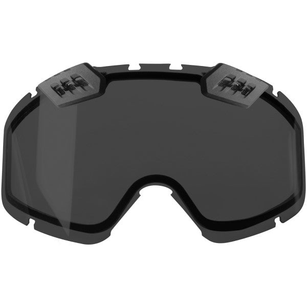 Lentille de Lunettes de Motoneige 210° Ventilation Photochromique Foncée de face