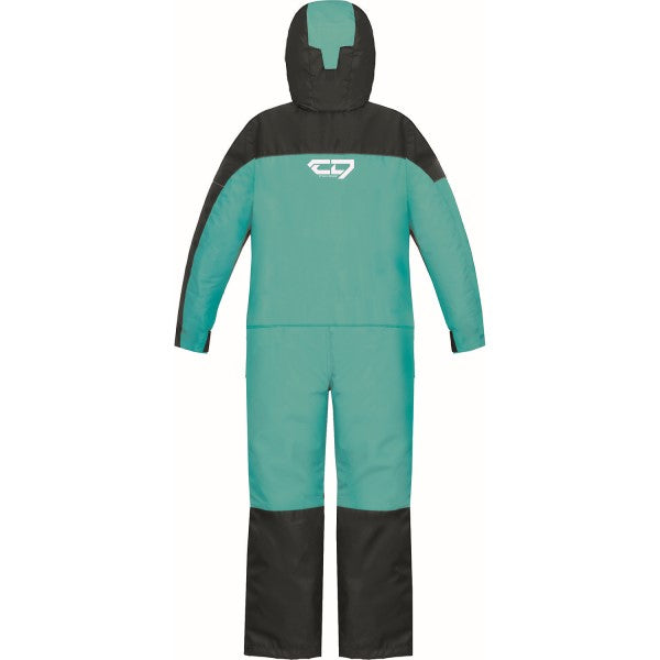 Ensemble de Motoneige Blast Junior Turquoise de dos