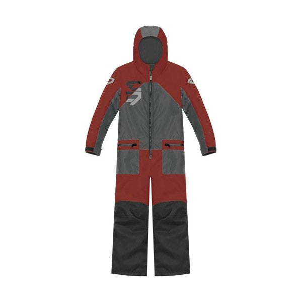 Ensemble de Motoneige Blast Floataid Junior/Choko/rouge/gris, de face