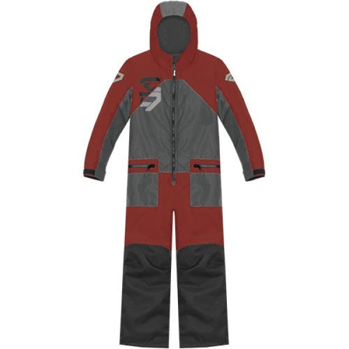 Ensemble de Motoneige Blast Floataid Junior/Choko/rouge/gris, de face