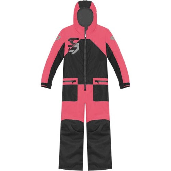 Ensemble de Motoneige Blast Floataid Junior/Choko/rose/noir, de face