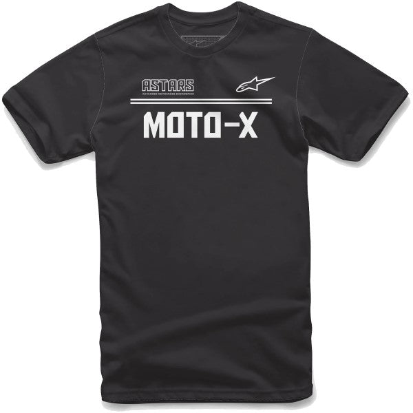 T-Shirt Astars Moto-X Noir/Blanc de face