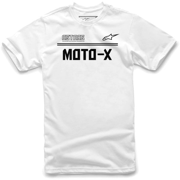 T-Shirt Astars Moto-X Blanc/Noir de face
