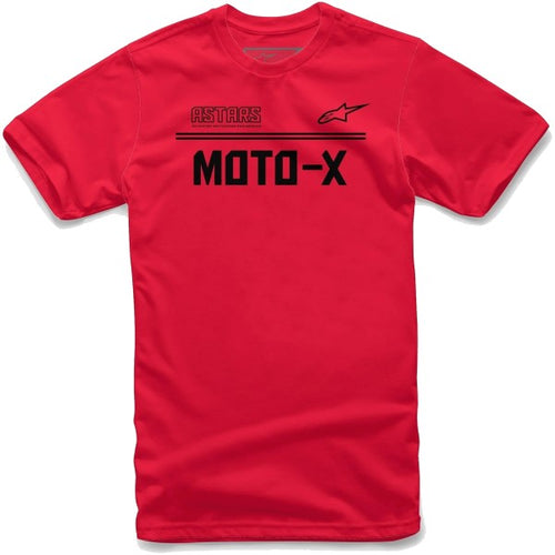 T-Shirt Astars Moto-X Rouge/Noir de face
