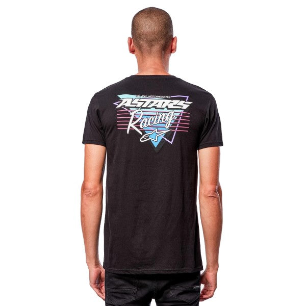 T-Shirt Racing Tri Noir Dos