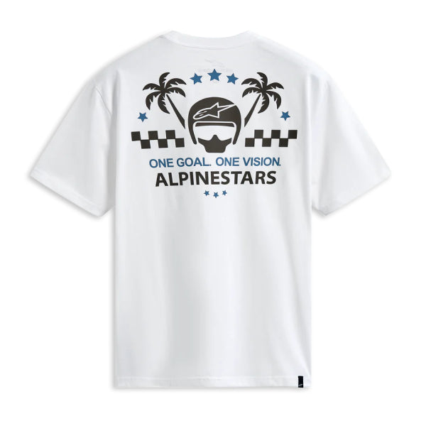 T-Shirt CSF Order Alpinestars Blanc, dos