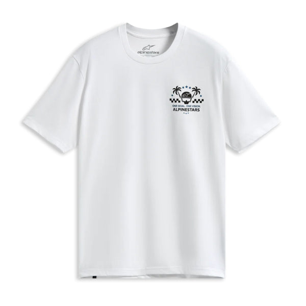 T-Shirt CSF Order Alpinestars Blanc, de face