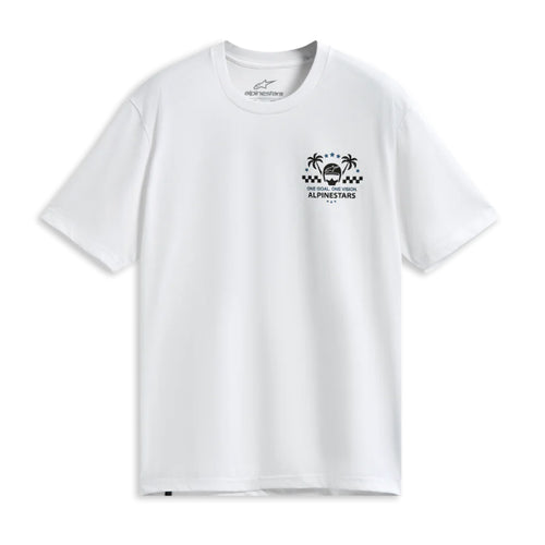 T-Shirt CSF Order Alpinestars Blanc, de face