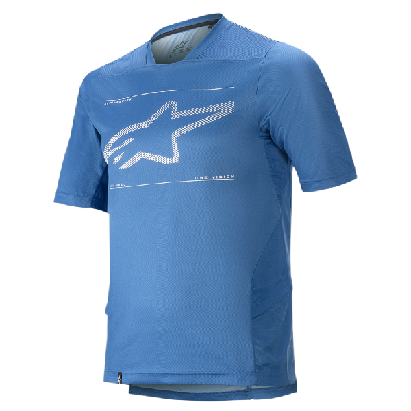 Chandail de Vélo Drop 6.0 S/S/Alpinestars/Bleu de face