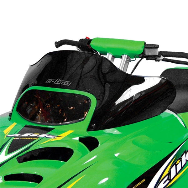 PowerMadd 12925 Cobra Windschutz – Flach, Schwarz, Für Arctic Cat F-Serie (2007–2016) & Andere Modelle