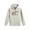 Coton Ouaté Always V3 avec Capuche Alpinestars, Blanc/Rouge