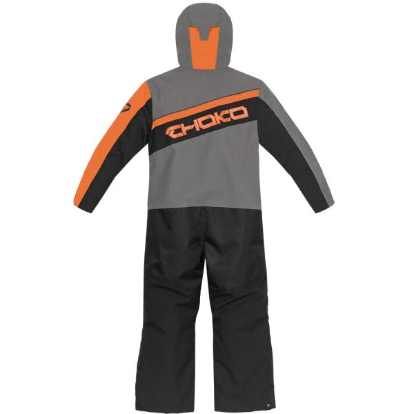 Ensemble de Motoneige Pilot Junior Gris/Orange de dos