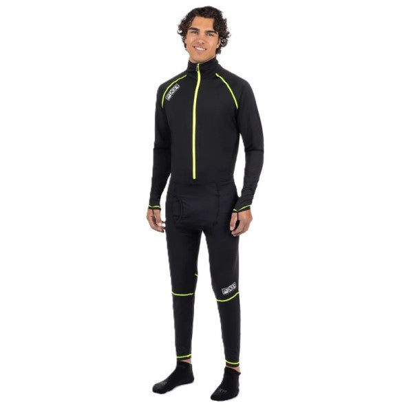Ensemble Sous-Vêtement de Motoneige Atmosphere Noir/Haute visibilité, de face