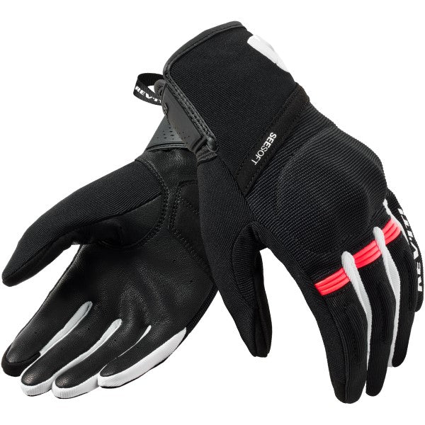 Gants de Moto Ventilé Mosca 2 Femme Noir/Rose de l'extérieur