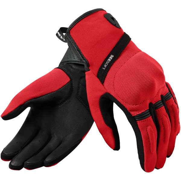 Gants de Moto Ventilé Mosca 2 Femme Rouge/Noir de l'extérieur