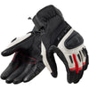 Gants de Moto Ventilé Dirt 4 Noir/Rouge de l'extérieur