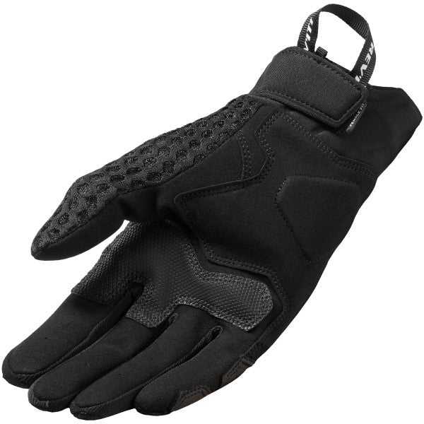 Gants de Moto Ventilé Veloz Femme Noir de l'intérieur