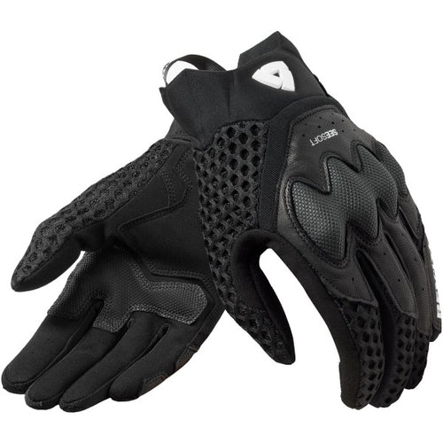 Gants de Moto Ventilé Veloz Femme Noir de l'extérieur