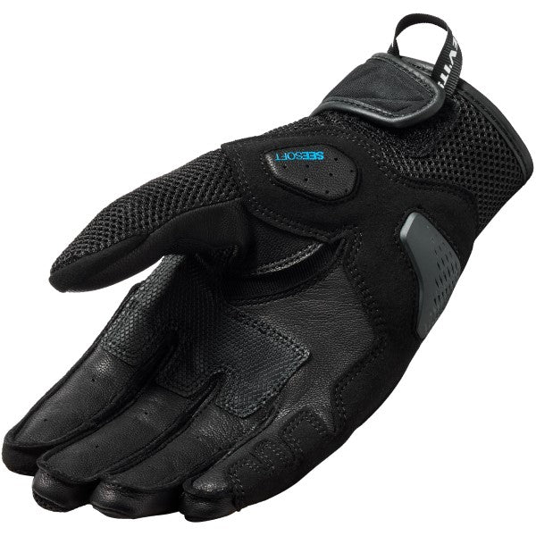 Gants de Moto Ritmo Noir de l'intérieur