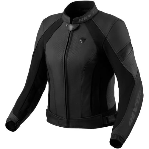 Manteau de Moto Xena 4 Femme Noir/Gris côté avant