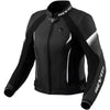 Manteau de Moto Xena 4 Femme Noir/Blanc côté avant