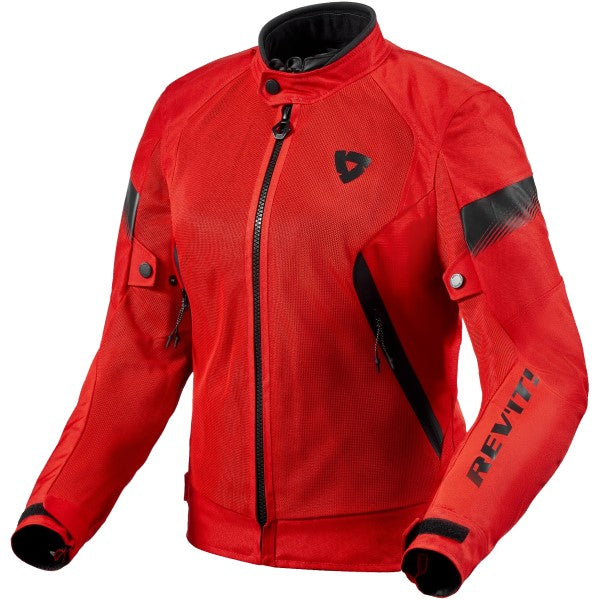 Manteau de Moto Control Air H2O Femme Rouge côté avant