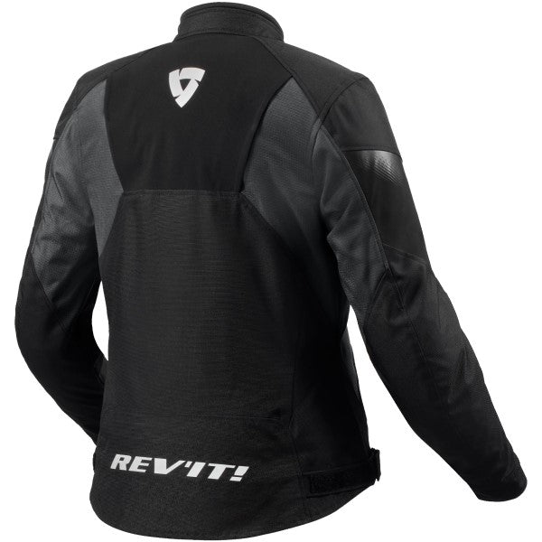 Manteau de Moto Control H2O Femme Noir côté arrière