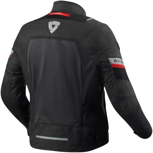 Manteau de Moto Tornado 4 H2O Noir/Gris côté arrière