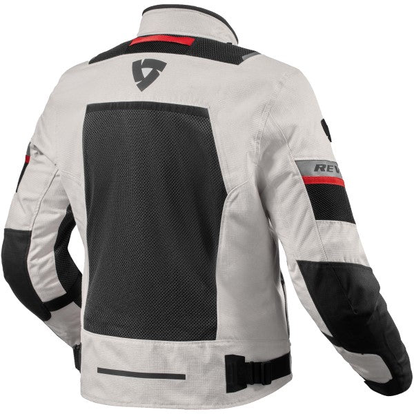 Manteau de Moto Tornado 4 H2O Argent/Noir côté arrière