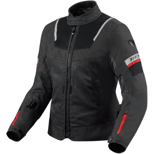 Manteau de Moto Tornado 4 H2O Femme Noir/Gris côté avant